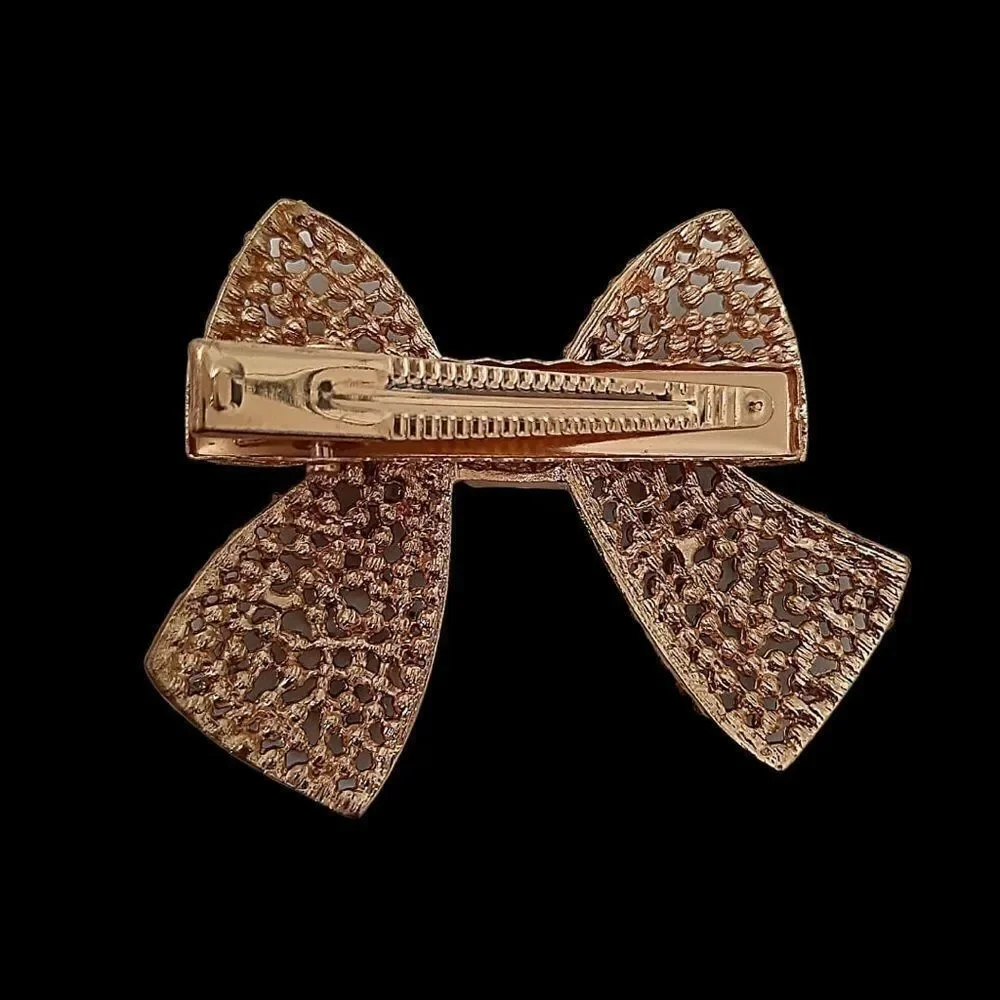 Hair Pin Crystals Bow top quality plus Ipsy drawstring bag